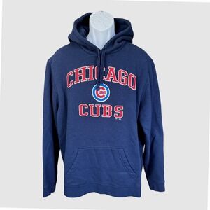 Fanatics Chicago Cubs Navy Blue Hoodie, Men's Size 2XL, MLB Baseball Cubbies